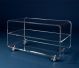 Acryl glass trolley