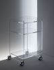 Acryl glass trolley