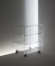 Acryl glass trolley