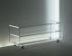 Acryl glass trolley