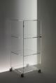 Acryl glass trolley with door