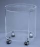 Acryl glass trolley